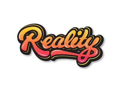 Reality Typography branding design gradient grafitti grafitti art grafitti design graphic design graphic arts illustration typographic typography typography art vector