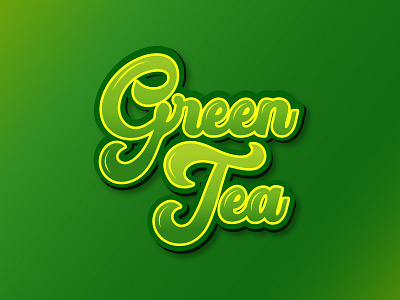 Green Tea branding corporate identity gradient design graffiti graphic green green tea icon illustration logo logo design typographic typography art typography design typography logo vector