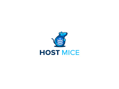 Host mice logo branding corporate identity graphic design hosting hosting logo illustration logo logo design vector web design web logo