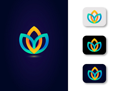 LOTUS PETAL LOGO by ASHA AHMED on Dribbble