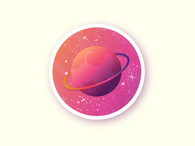 Space illustration gradient gradient design graphic design icon icon design illustration illustration art illustration design ilustrative art planet planet illustration space vector