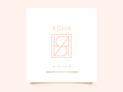 Asha Name Logo branding branding and identity branding concept branding design corporate branding corporate design corporate identity graphic design icon logo logodesign minimal minimalist logo minimalist logo design name logo name tag vector