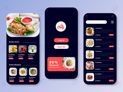 Food Delivery App Ui app ui food app food delivery app gradient graphic design restaurant restaurant app ui ux vector