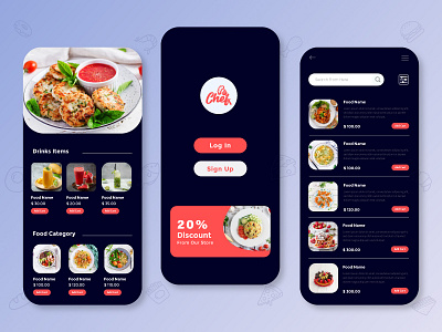 Food Delivery App Ui app ui food app food delivery app gradient graphic design restaurant restaurant app ui ux vector