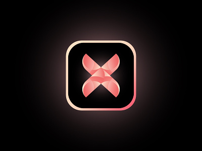 X App Icon app icon brand identity branding corporate identity gradient graphic design icon letter icon letter logo logo vector x letter icon x letter logo