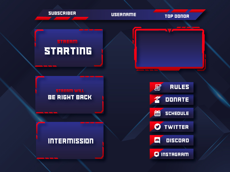 stream intermission layout