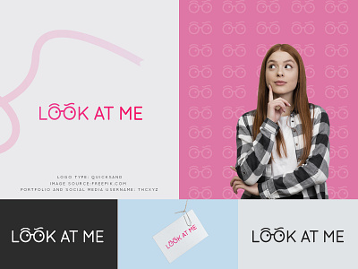 ''LOOK AT ME'' LOGO FOR CLOTHING BRAND