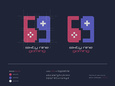 Gaming logo-69 gaming 2020 blue branding design financial flat gaming gaming logo illustration logo logo design minimal simple tranding typography typography logo vector