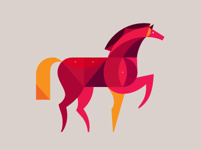 Horse geometric horse