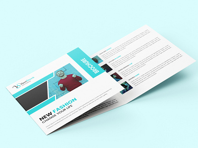 Fashion Square Tri-fold Brochure Template