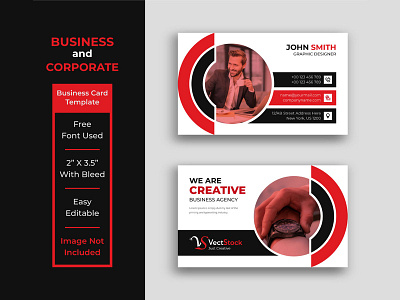 Creative & Corporate Business Card Template blue brand branding business business card call card clean company concept contact