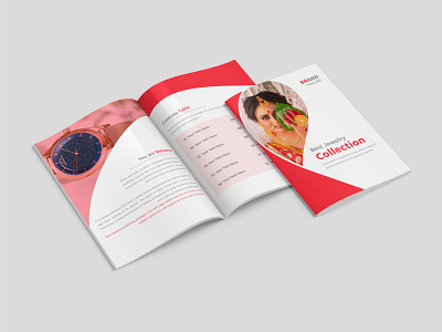 16 Pages Jewelry Bi-fold Brochure beauty bi fold bifold jewelry product report spa