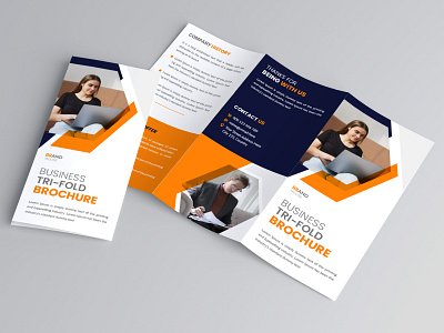 Business Tri-fold Brochure Design Template 6 page