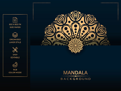 Luxury mandala vector background with golden arabesque style abstract background design illustration liquid logo luxury mandala vector web