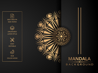 Luxury mandala vector background with golden arabesque style abstract background design golden illustration liquid logo luxury mandala web