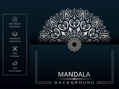 Luxury mandala vector background with silver arabesque style abstract background design illustration liquid logo luxury mandala silver vector web