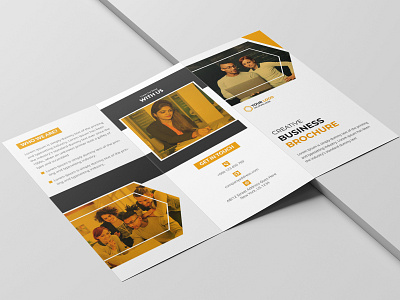 Creative Tri-fold Business Brochure Template booklet branding brochure business catalog clean company company profile creative design print design print template template tri fold brochure trifold brochure