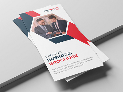 Corporate Tri-fold Brochure Template abstract bi fold bifold brochure booklet branding brochure business catalog corporate creative print design print template red tri fold tri fold brochure trifold brochure vectstock