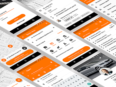 Taxi Android android design graphic interface mobile taxi ui ux