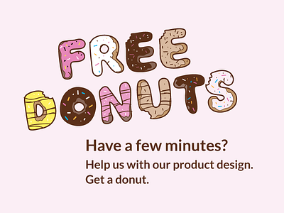 Free Donuts for User Testing