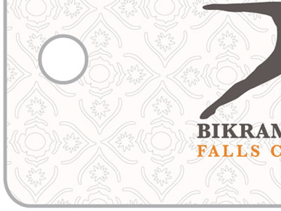 BYFC Membership Card Keytag beige branding design gray orange pattern print
