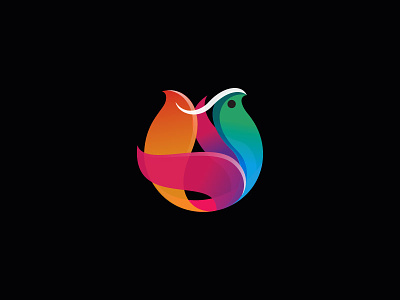 Logo Exotic Bird Flower bird flower