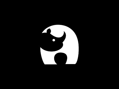 Logo Mark Symbol Rhinoceros logo mark symbol