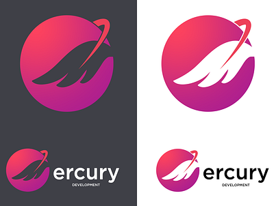 Mercury logo adobe branding design flat icon logo mercury photoshop