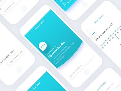 chatbot chatbot cheers healthcare healthrecord minimal mobile mobileapp productdesign