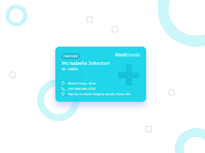healthcard design andriod app cheers healthcard healthcare layout minimal mobileapp ui ux visualdesign