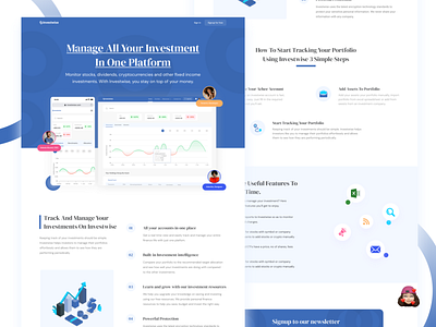Landing page for an investment company landing design landing page landing page design landing page ui landingpage ui web design webdesign website websites