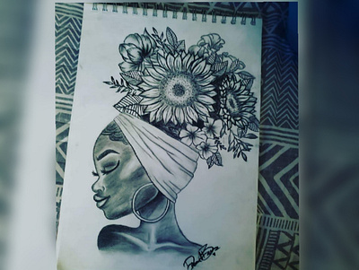 flower child, beautiful child <3 illustration melanin