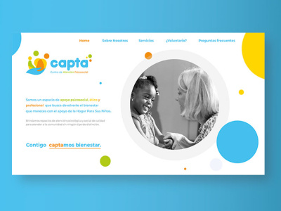 UI Website design for Capta Foundation branding design logo ui web website