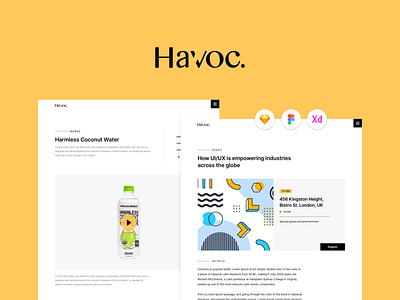 🔥 Havoc - The Agency UI Kit design design system layout design ui ui ux ui kit ux ux design web webdesign website website design