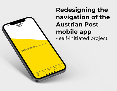 Redesigning the navigation of the Austrian Post mobile app mobileapp mobileappdesign userinterface uxui vector
