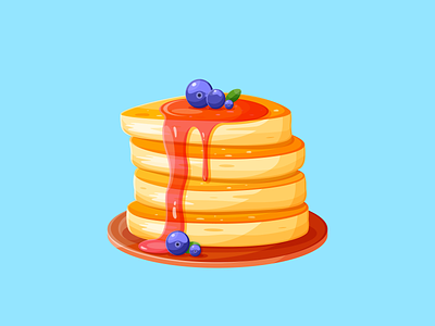 Prize Design: Pancakes illustration pancakes surprise team
