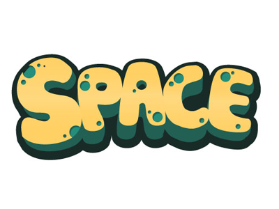 Space font style title