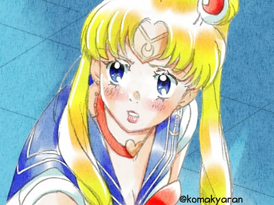 Sailor Moon aesthetic anime cute drawing fanart japan kawaii manga sailor moon usagi tsukino watercolor