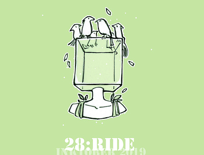 Inktober 28: Ride characterdesign comics cubehead design graphicnovel illustration ink inking inktober inktober2019