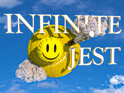 Infinite Jest Alternate Book Cover c4d cinema4d dribbbleweeklywarmup