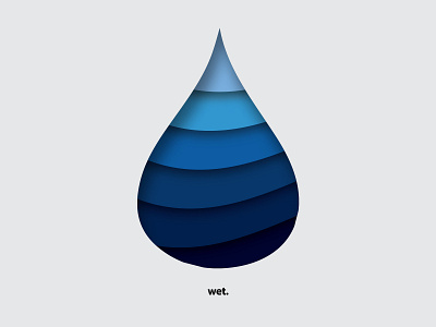 Water drop design illustration