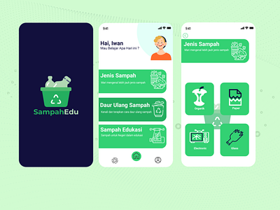 SampahEdu UI mobile app design ui