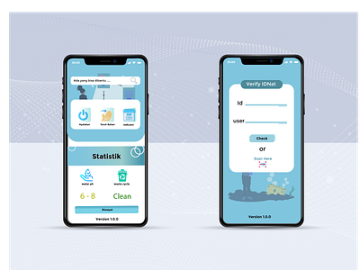 Water Segregation Application app illustration ui