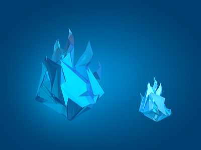 Polygonal flame crystals 3d flame polygon