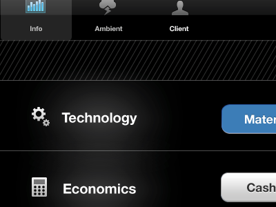 remote interface for iPad