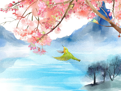 Calmness animation illustration illustrator ui