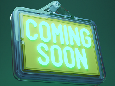 Coming Soon #1 3d branding comingsoon graphic design illustration