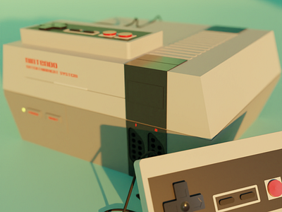 Nintendo NES 3d blender design game graphic design nintendo