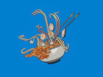 Anime style ramen