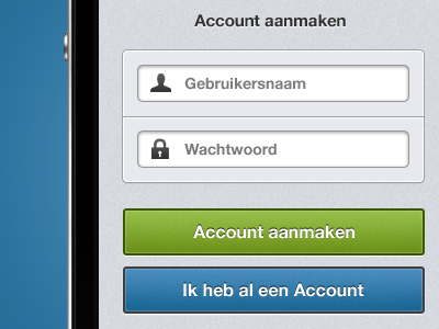 Log in iPhone account iphone login signup ui